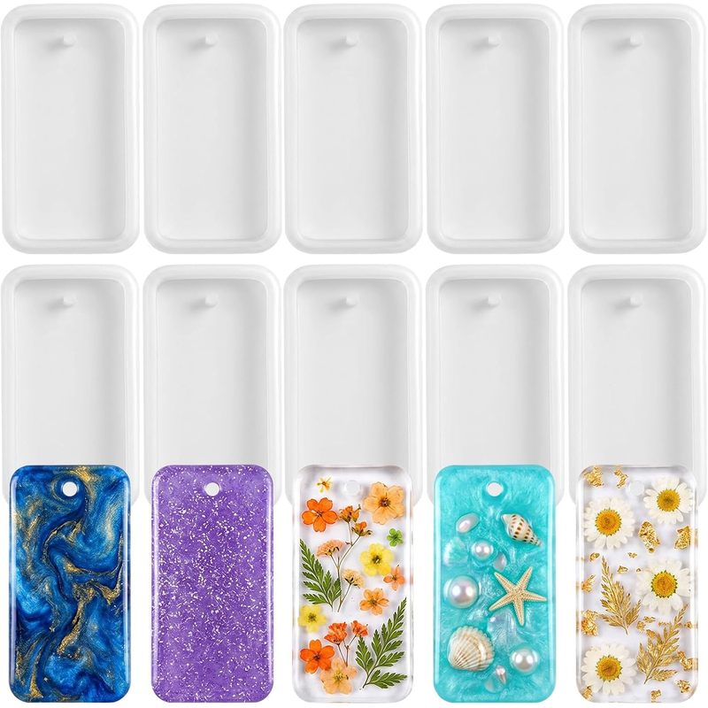 10Resin keychain jewelry casti - Silicone Epoxy Resin Molds Set review and price