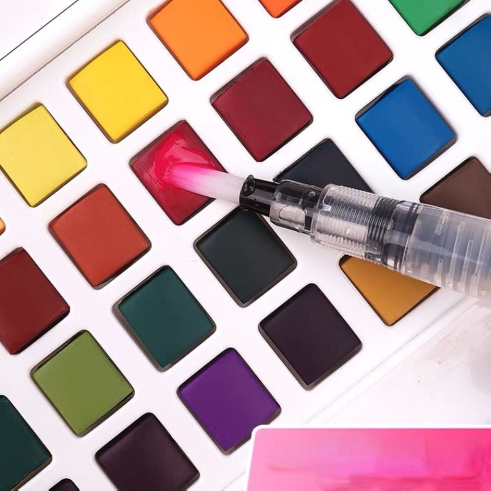 Folding Watercolor Paint Set 1 - Watercolor Paint Set Solid Pigment review and price