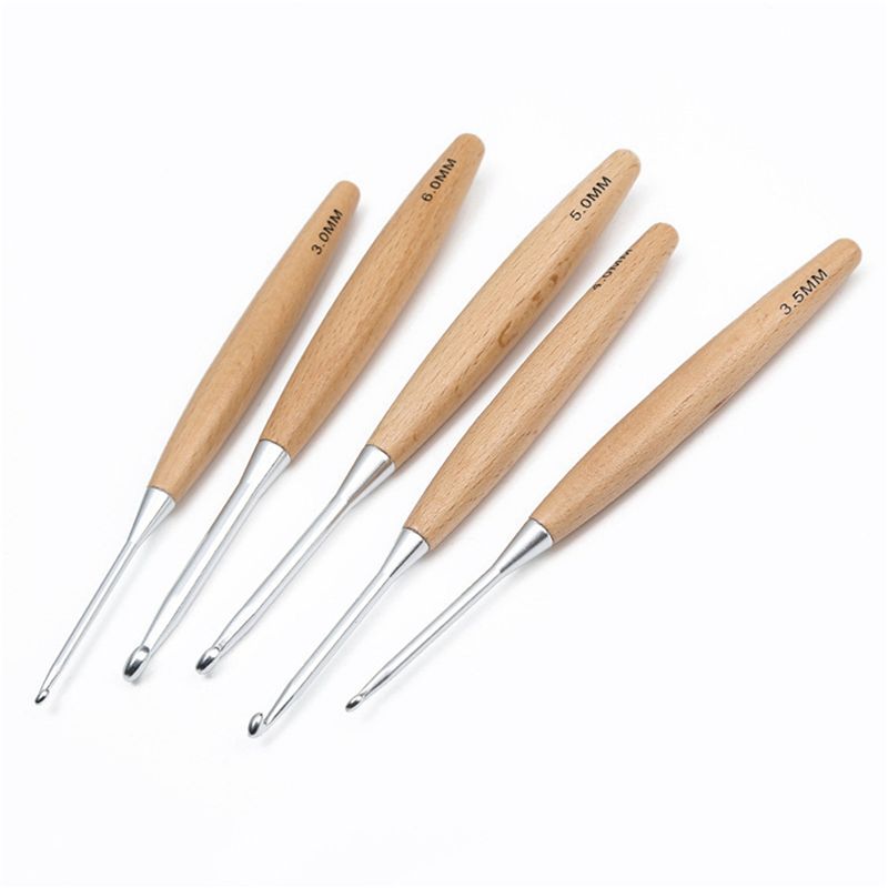M12K-40Pcs Wood Crochet Hooks  - Wooden Crochet Hooks Ergonomic Handle review and price
