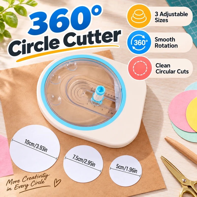 360° Rotating Circular Paper C - Scrapbooking review and price